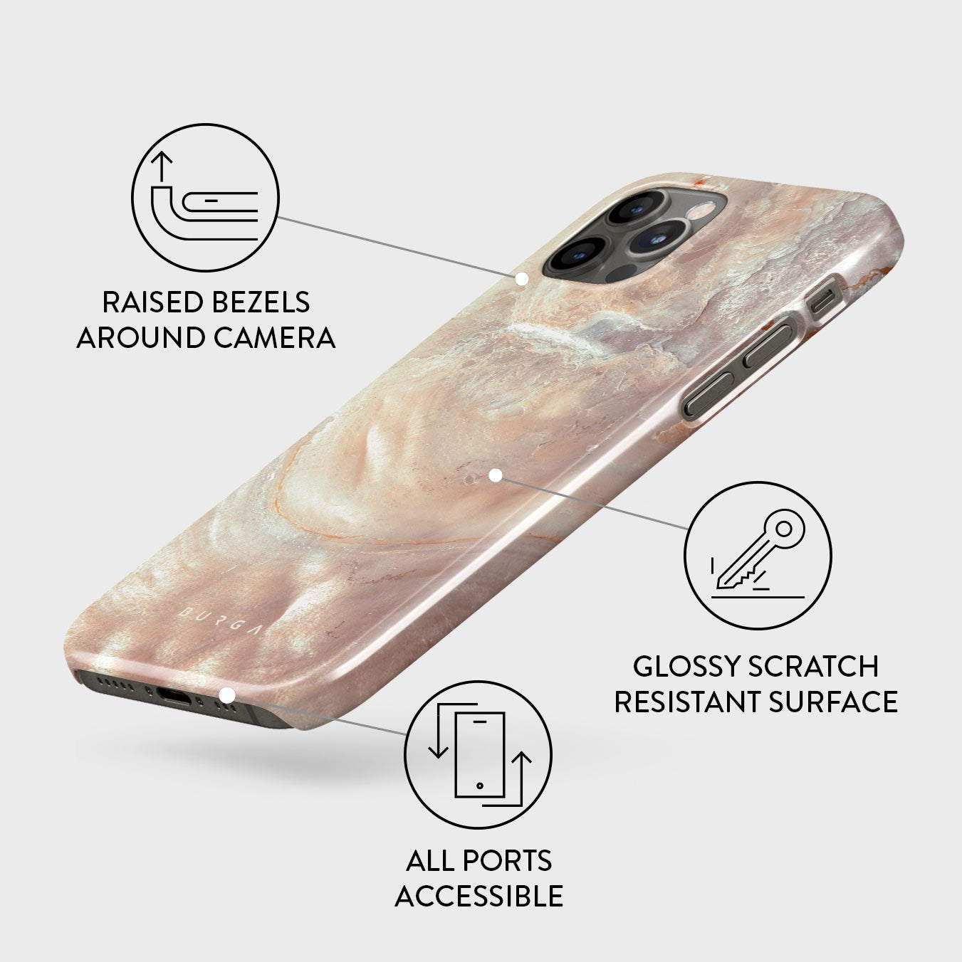 Serene Sunset - Chic iPhone 12 Pro Case