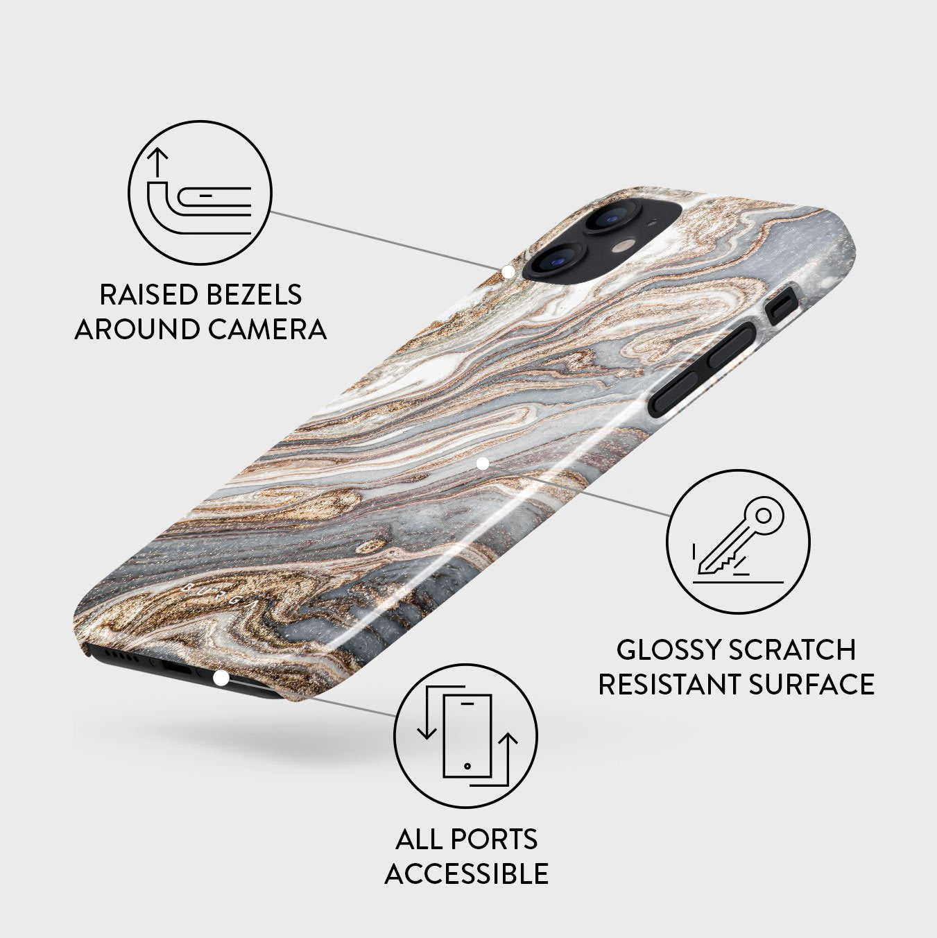 Gentle Wind - Trendy iPhone 12 Mini Case