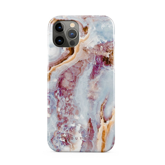 Frozen Leaves - Cute Marble iPhone 12 Pro Case