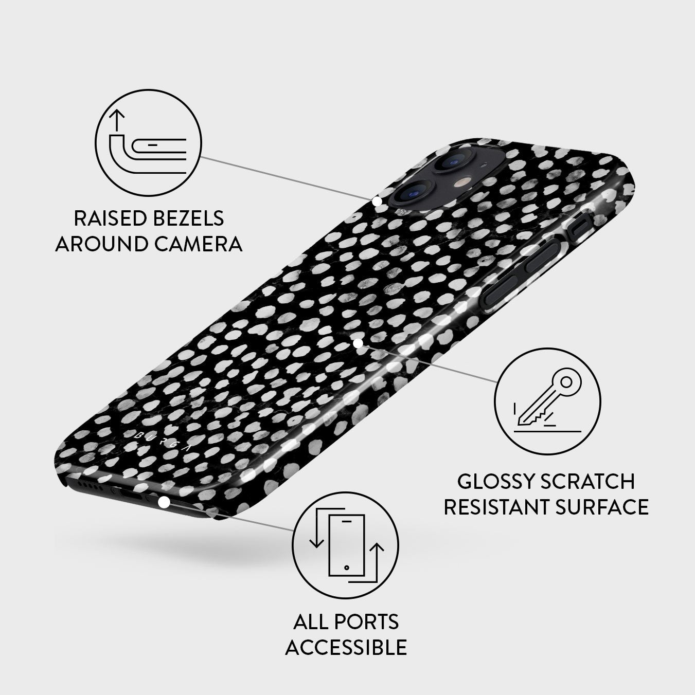 Night Sky- Dotted iPhone 12 Mini Case