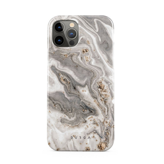 Snowstorm - Grey Marble iPhone 12 Pro Case
