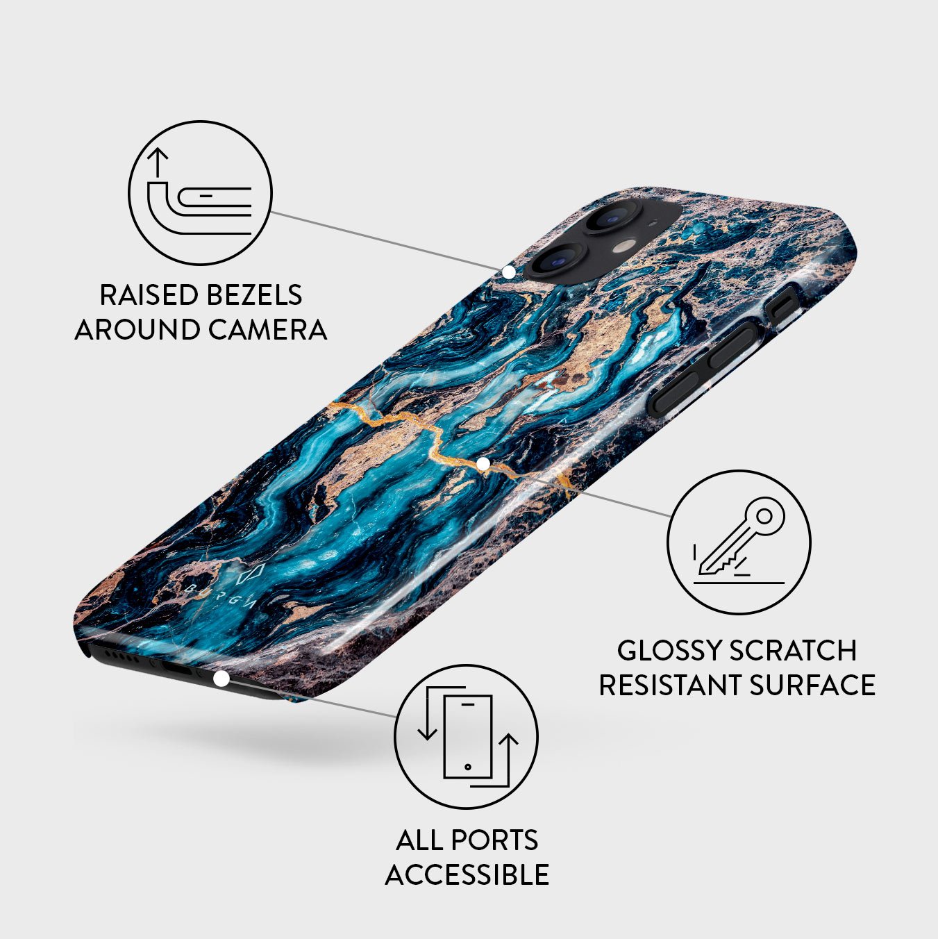 Mystic River - Blue Marble iPhone 12 Case