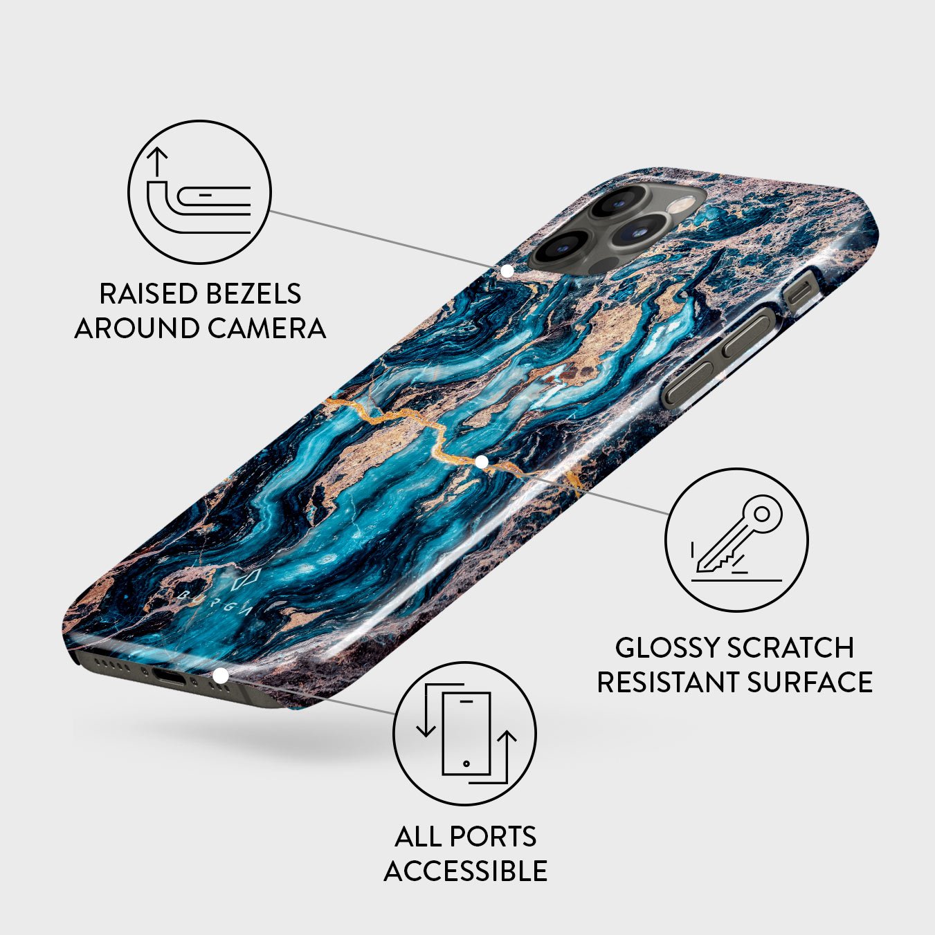 Mystic River - Blue Marble iPhone 12 Pro Case