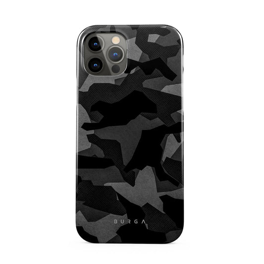 Night Black Camouflage - iPhone 12 Pro Case