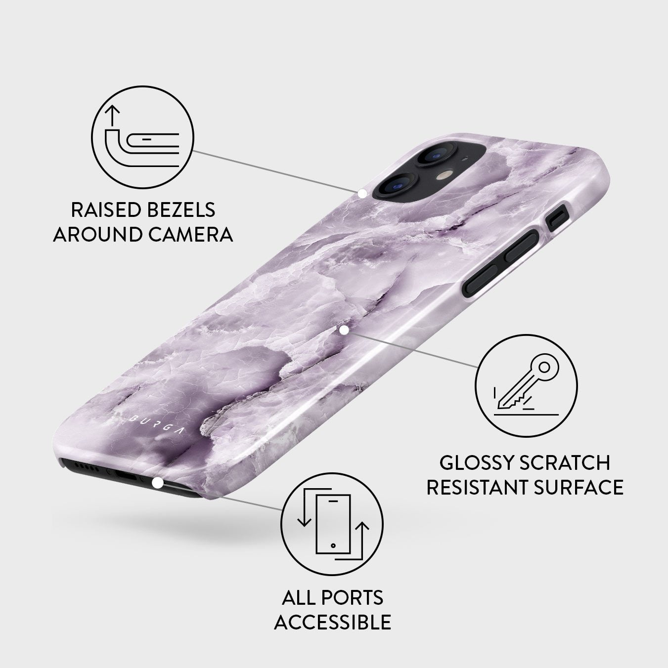 Black Currant - iPhone 12 Mini Case