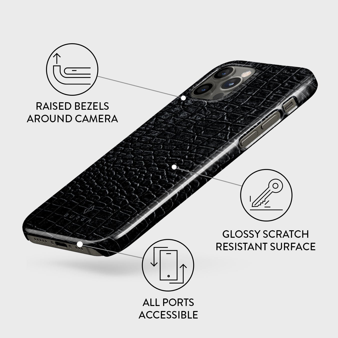 Reaper's Touch - Snakeskin iPhone 12 Pro Case