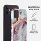Frozen Leaves - Cute Marble iPhone 12 Mini Case