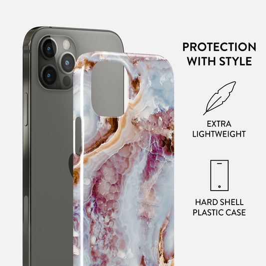 Frozen Leaves - Cute Marble iPhone 12 Pro Case