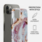 Frozen Leaves - Cute Marble iPhone 12 Pro Case