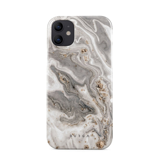 Snowstorm - Grey Marble iPhone 12 Case
