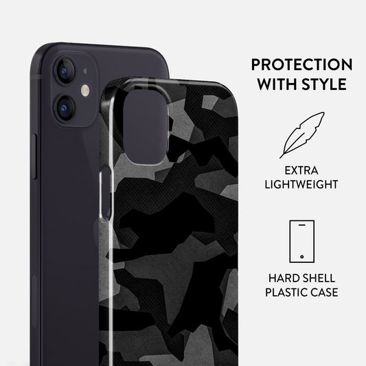 Night Black Camouflage - iPhone 12 Mini Case
