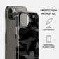 Night Black Camouflage - iPhone 12 Pro Case