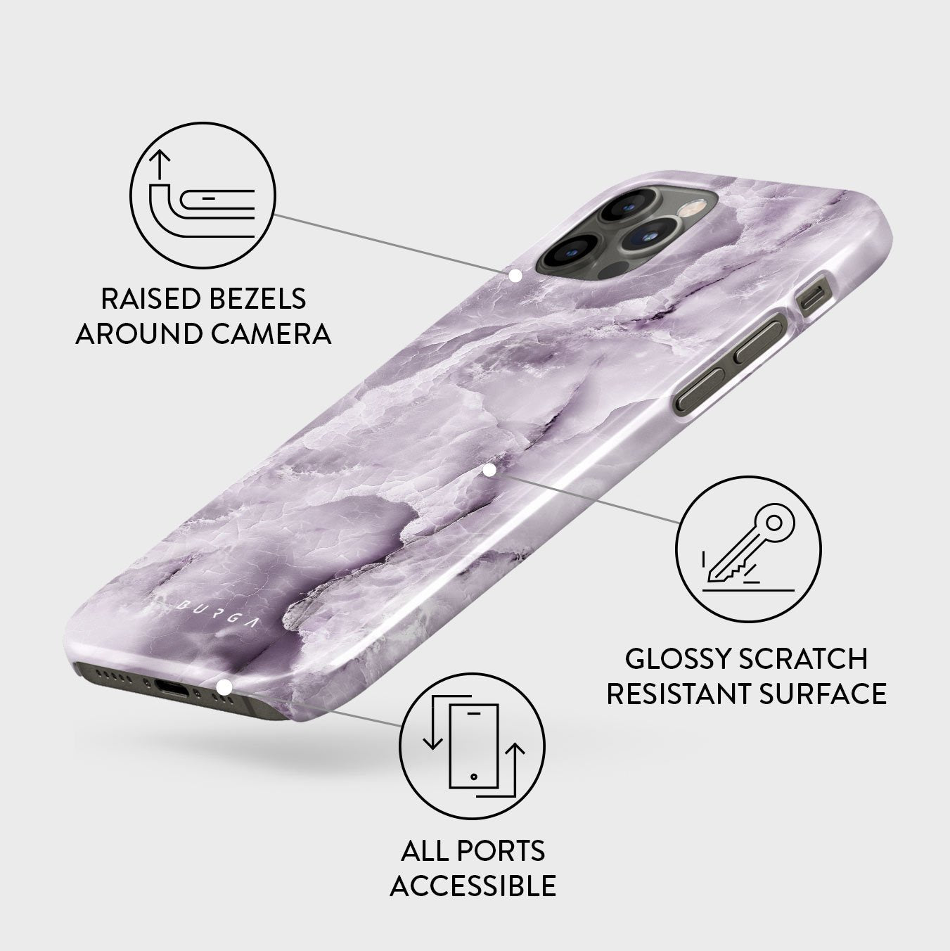 Black Currant - iPhone 12 Pro Case