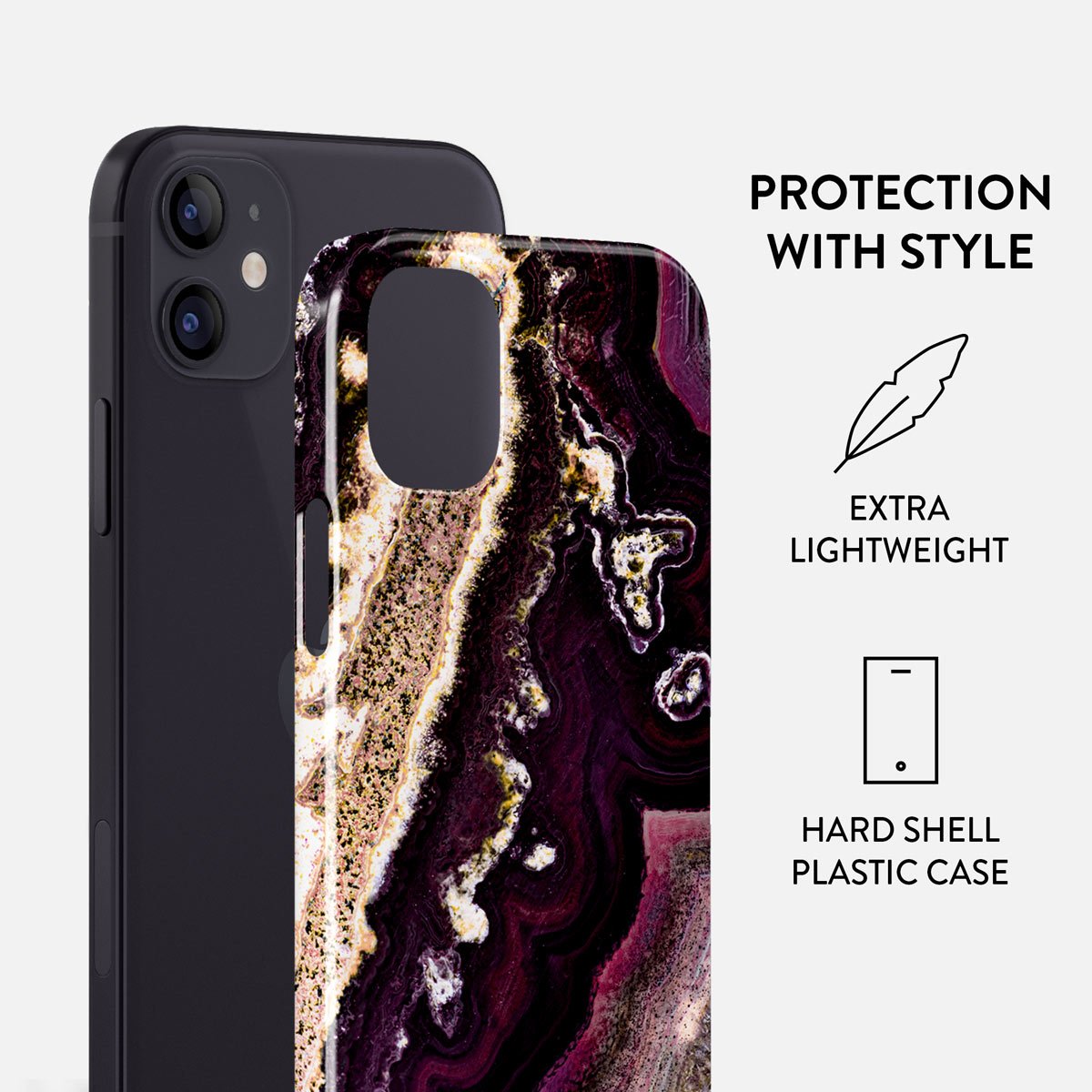 Purple Skies - Marble iPhone 12 Case