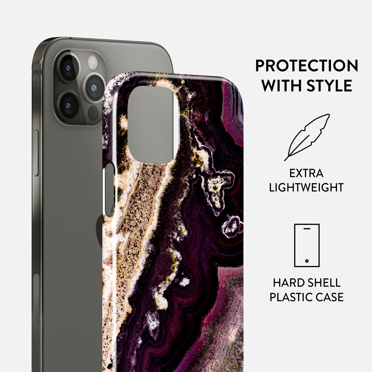 Purple Skies - Marble iPhone 12 Pro Max Case