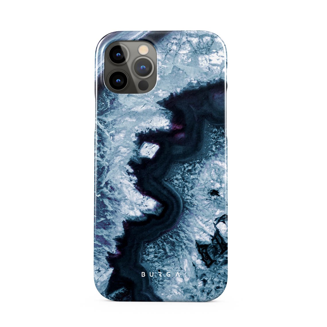 Frozen Lake - Gray Marble iPhone 12 Pro Case